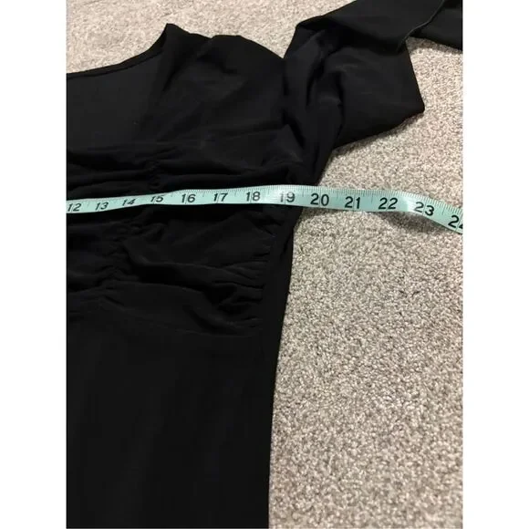 Black long sleeve knit top - Picture 4 of 7